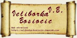 Veliborka Bosiočić vizit kartica